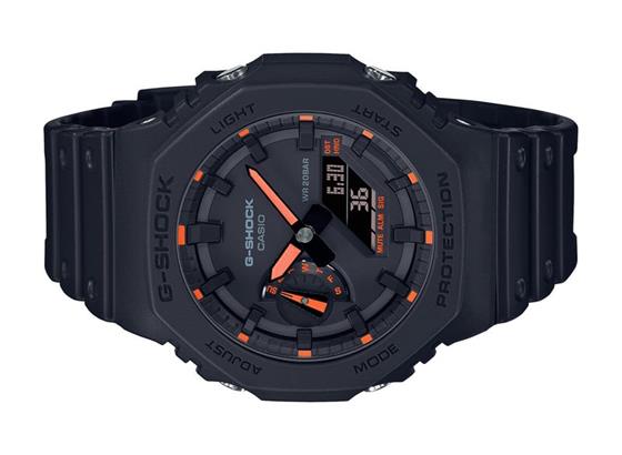 G-Shock GA-2100 Neon Accent系列:帶霓虹的隱形黑